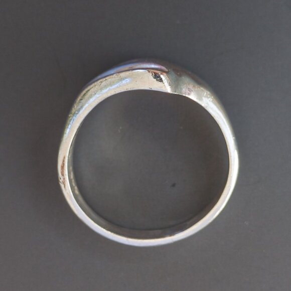 Vintage TAXCO Sterling Sculpted Wave Ring — Size 6.75 - Picture 10 of 12